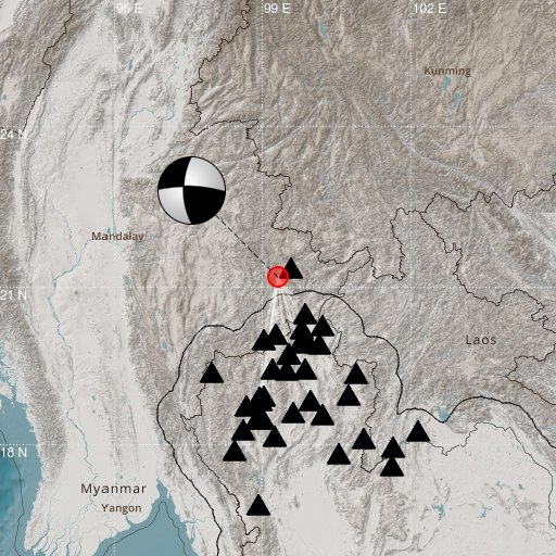 Epicenter map