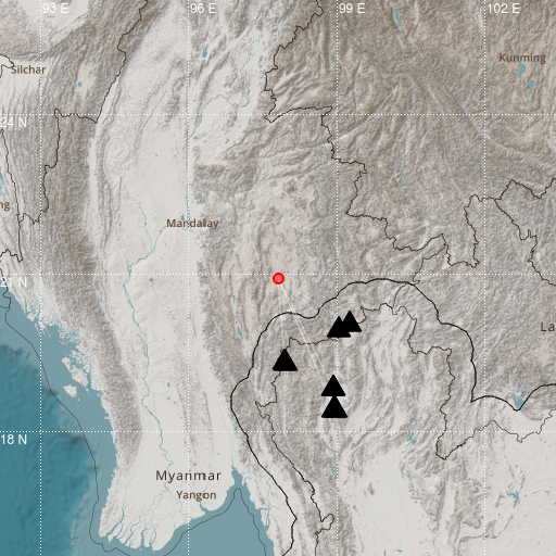 Epicenter map