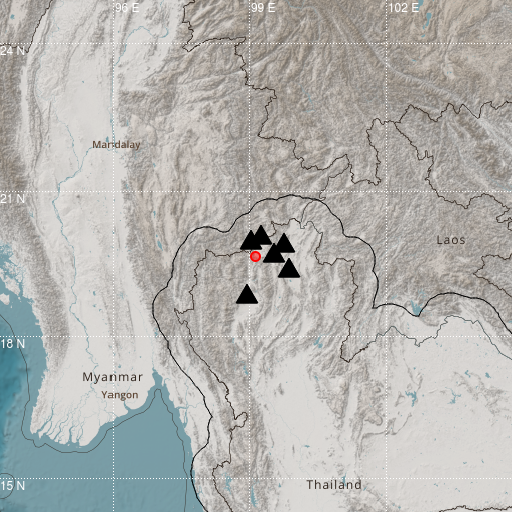 Epicenter map