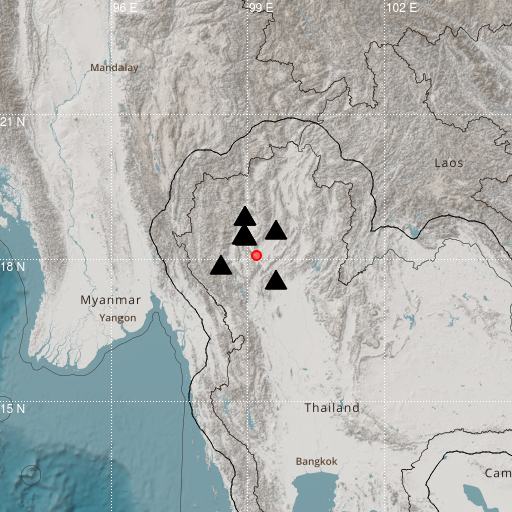 Epicenter map