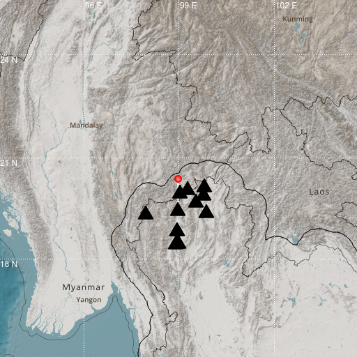 Epicenter map