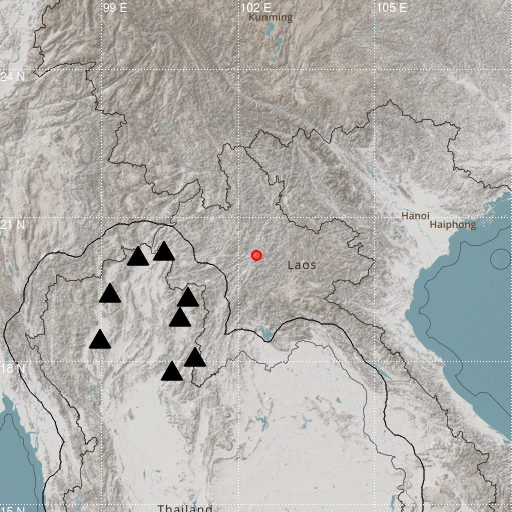 Epicenter map