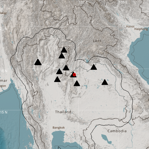 Epicenter map