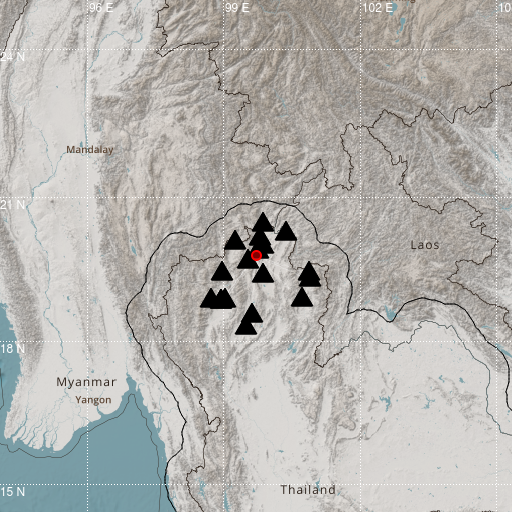 Epicenter map